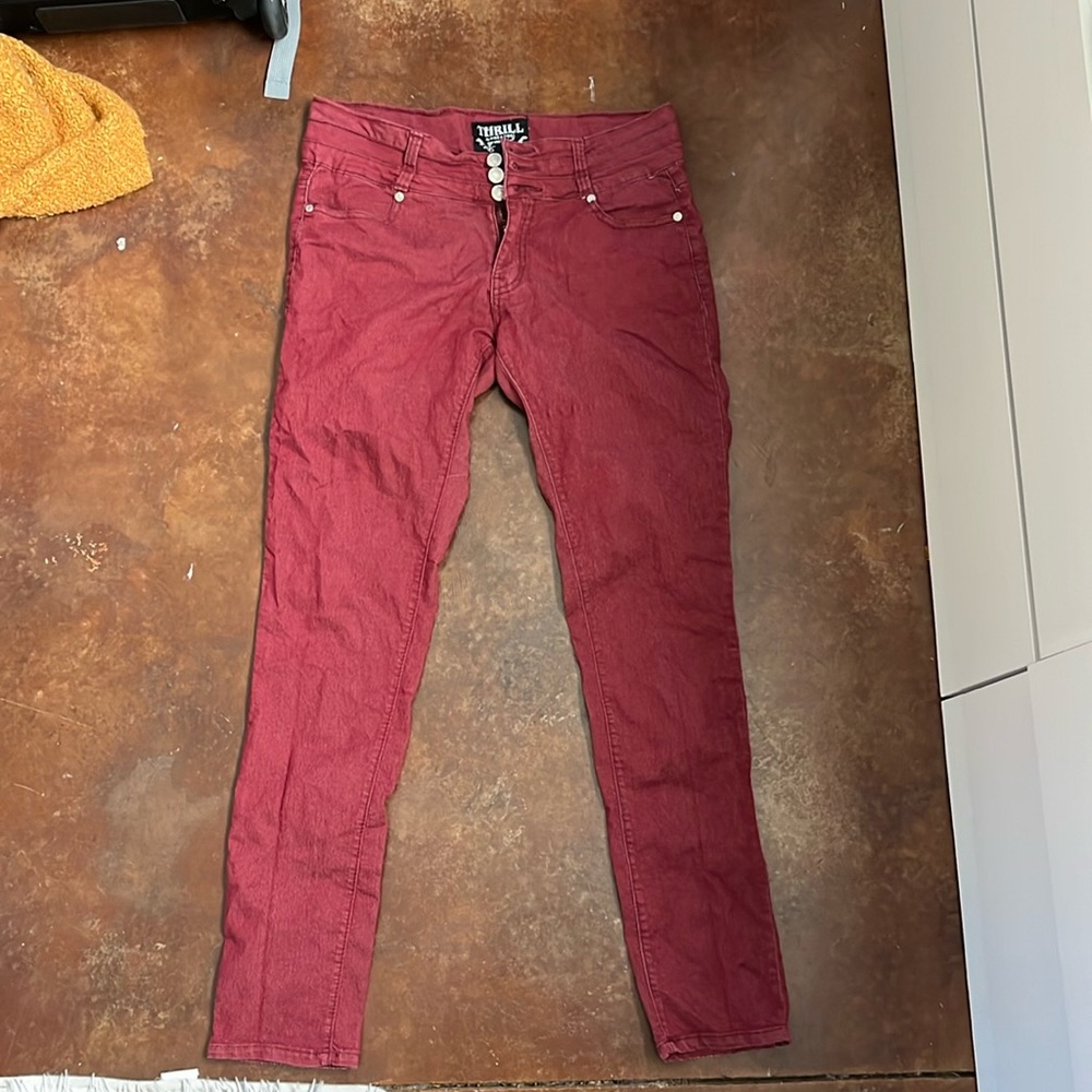 Cherry tart color pants
